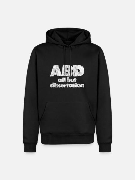 ABD All But Dissertation 3 - Männer Premium Bio Hoodie - Schwarz