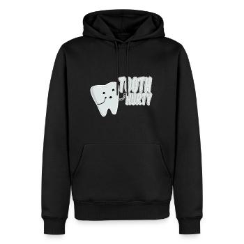 Tooth Hurty 2 - Männer Premium Bio Hoodie - Schwarz - Vorne - Nico (187cm)