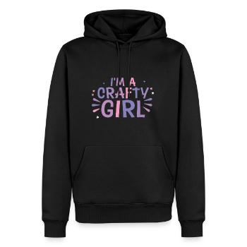 I'm A Crafty Girl 4 - Männer Premium Bio Hoodie - Schwarz - Vorne - Nico (187cm)