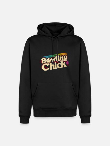 Bowling Chick 18 - Männer Premium Bio Hoodie - Schwarz