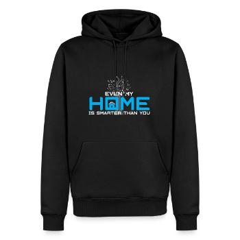 Nerd Smart Home Haus Smarthome Technik - Männer Premium Bio Hoodie - Schwarz - Vorne - Nico (187cm)