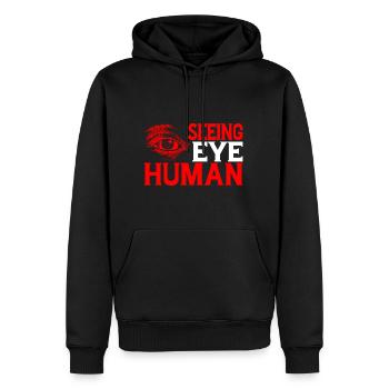 Seeing Eye Human 17 - Männer Premium Bio Hoodie - Schwarz - Vorne - Nico (187cm)