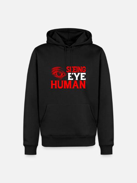 Seeing Eye Human 17 - Men’s Premium Organic Hoodie - black