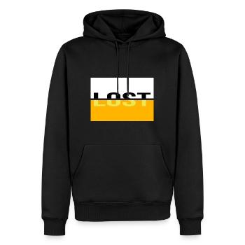 Solves no plan Digga verpeilt und jung - Men’s Premium Organic Hoodie - black - Front - Nico (187cm)