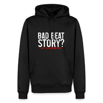 Histoire de Bad Beat, appelez le 1-800-No-One-Cares 2 - Sweat à capuche Premium bio Homme - noir - Devant - Nico (187cm)