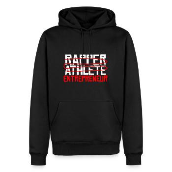 Rapper Athlete Entrepreneur 20 - Männer Premium Bio Hoodie - Schwarz - Vorne - Nico (187cm)