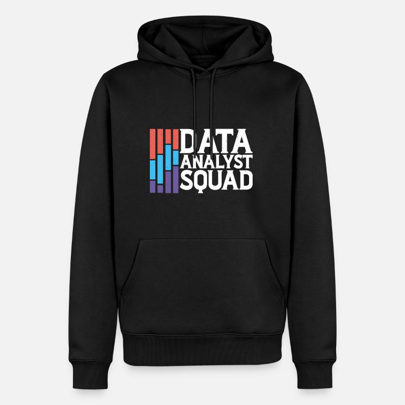 Data Analyst Squad 6 - Männer Premium Bio Hoodie - Schwarz
