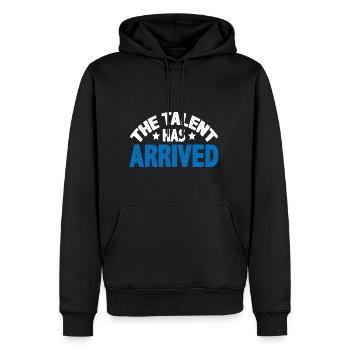 The Talent Has Arrived 5 - Männer Premium Bio Hoodie - Schwarz - Vorne - Nico (187cm)