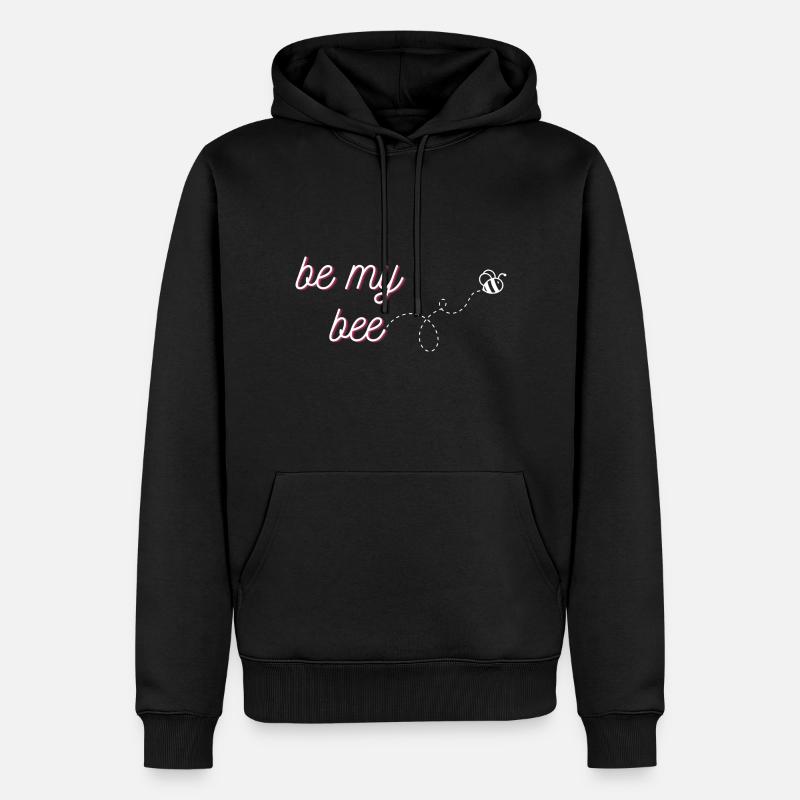 be my bee - Männer Premium Bio Hoodie - Schwarz