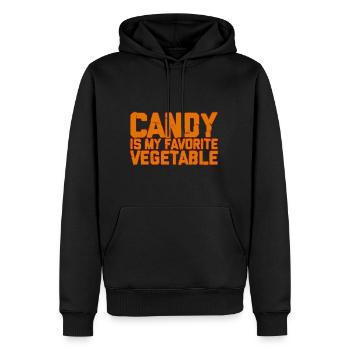 Candy Is My Favorite Vegetable 2 - Männer Premium Bio Hoodie - Schwarz - Vorne - Nico (187cm)