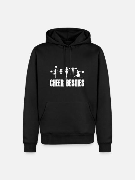 Cheer Besties 4 - Men’s Premium Organic Hoodie - black