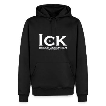 Ick Brech Zusammen Aber Erst Nach Dem Club - Männer Premium Bio Hoodie - Schwarz - Vorne - Nico (187cm)