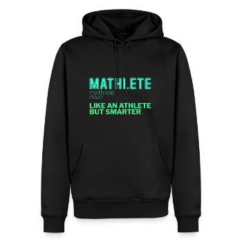 Mathlete Like An Athlete But Smarter 2 - Männer Premium Bio Hoodie - Schwarz - Vorne - Nico (187cm)
