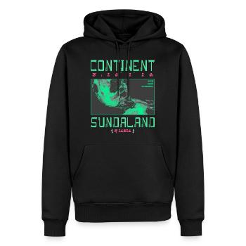 Alte Karte Kontinent Sundanesische Grafik - Männer Premium Bio Hoodie - Schwarz - Vorne - Nico (187cm)
