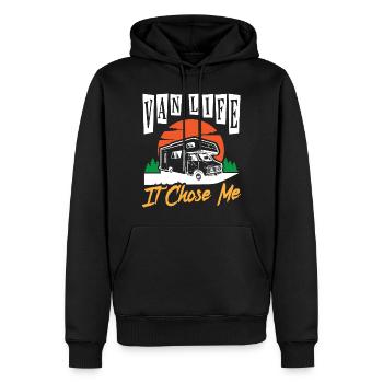 Van Life I Chosen Me Campervan - Sweat à capuche Premium bio Homme - noir - Devant - Nico (187cm)