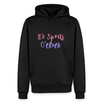It's Spritz O'clock - Männer Premium Bio Hoodie - Schwarz - Vorne - Nico (187cm)