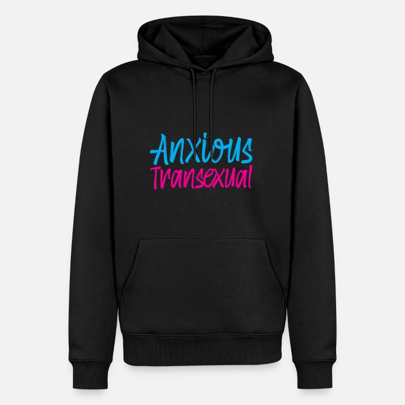 Anxious Transexual - Männer Premium Bio Hoodie - Schwarz