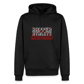 Rapper Athlete Entrepreneur 29 - Männer Premium Bio Hoodie - Schwarz - Vorne - Nico (187cm)