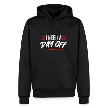 I Need A Day Off 2 - Männer Premium Bio Hoodie - Schwarz - Vorne - Nico (187cm)