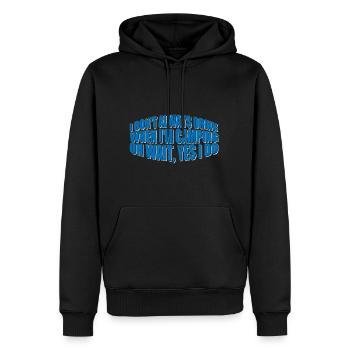 Je ne bois pas toujours quand je campe, oh attendez 4 - Sweat à capuche Premium bio Homme - noir - Devant - Nico (187cm)