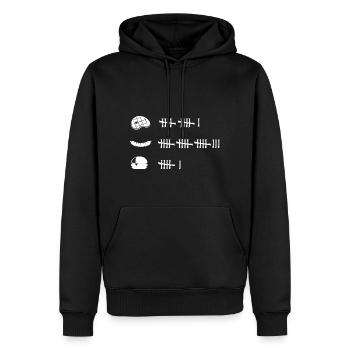 Grillen "all you can eat" Grillabend BBQ Wettessen - Männer Premium Bio Hoodie - Schwarz - Vorne - Nico (187cm)