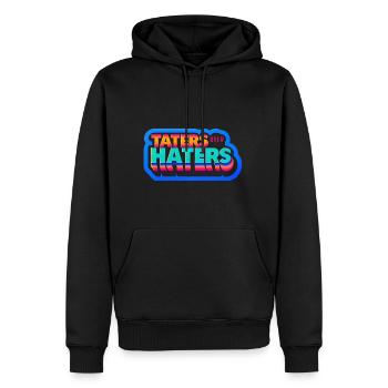 Taters Over Haters 19 - Männer Premium Bio Hoodie - Schwarz - Vorne - Nico (187cm)