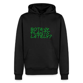 Botany Plants Lately 23 - Männer Premium Bio Hoodie - Schwarz - Vorne - Nico (187cm)