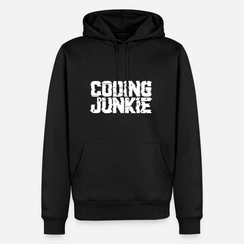 Drogué du codage - Sweat à capuche Premium bio Homme - noir