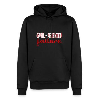 Goal Oriented Failure 4 - Männer Premium Bio Hoodie - Schwarz - Vorne - Nico (187cm)