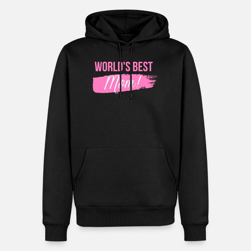 Meilleure mère du monde - Sweat à capuche Premium bio Homme - noir