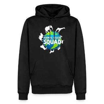 Animal Rescue Squad Tiere retten Tierschutz - Männer Premium Bio Hoodie - Schwarz - Vorne - Nico (187cm)