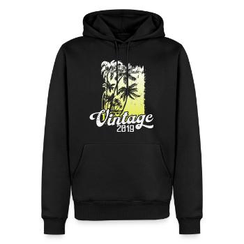 Diese Legende Wurde 2019 Geboren Geburtstag Retro - Männer Premium Bio Hoodie - Schwarz - Vorne - Nico (187cm)