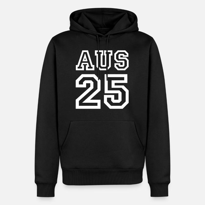 AUSTRALIE 2025 - Sweat à capuche Premium bio Homme - noir