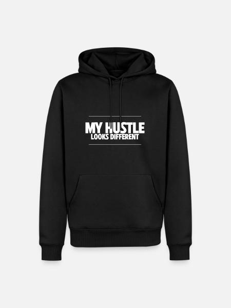 My Hustle Looks Different 2 - Men’s Premium Organic Hoodie - black