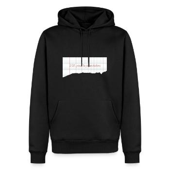 T-shirt humoristique prof / élève - école - Sweat à capuche Premium bio Homme - noir - Devant - Nico (187cm)