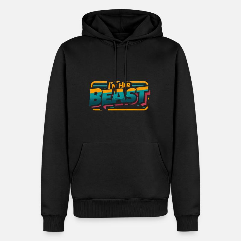 I'm Her Beast 9 - Männer Premium Bio Hoodie - Schwarz