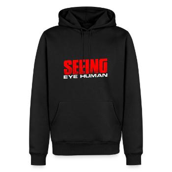 Seeing Eye Human 14 - Männer Premium Bio Hoodie - Schwarz - Vorne - Nico (187cm)