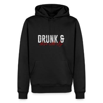 Drunk And Disorderly 3 - Männer Premium Bio Hoodie - Schwarz - Vorne - Nico (187cm)