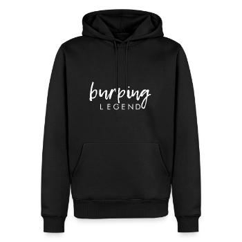 Légende des rots 2 - Sweat à capuche Premium bio Homme - noir - Devant - Nico (187cm)