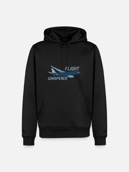 Flight Whisperer 2 - Männer Premium Bio Hoodie - Schwarz
