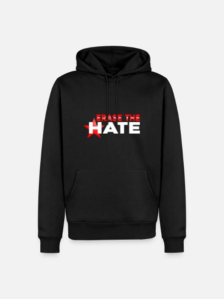 Erase the Hate 6 - Men’s Premium Organic Hoodie - black