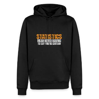 Statistics - Never Having To Say You're Certain 11 - Männer Premium Bio Hoodie - Schwarz - Vorne - Nico (187cm)