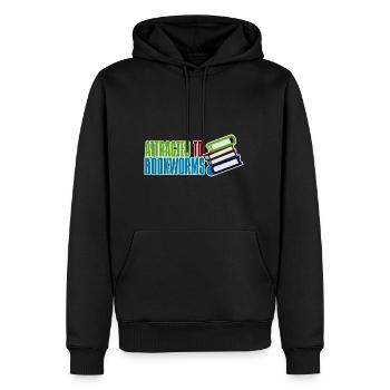 Attracted To Bookworms 2 - Männer Premium Bio Hoodie - Schwarz - Vorne - Nico (187cm)