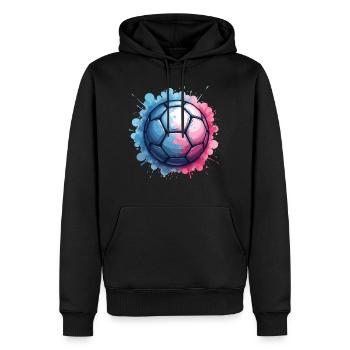 handball geschenkideen - handballer - Männer Premium Bio Hoodie - Schwarz - Vorne - Nico (187cm)