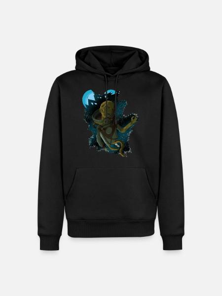 Alien Dead in Space - Men’s Premium Organic Hoodie - black