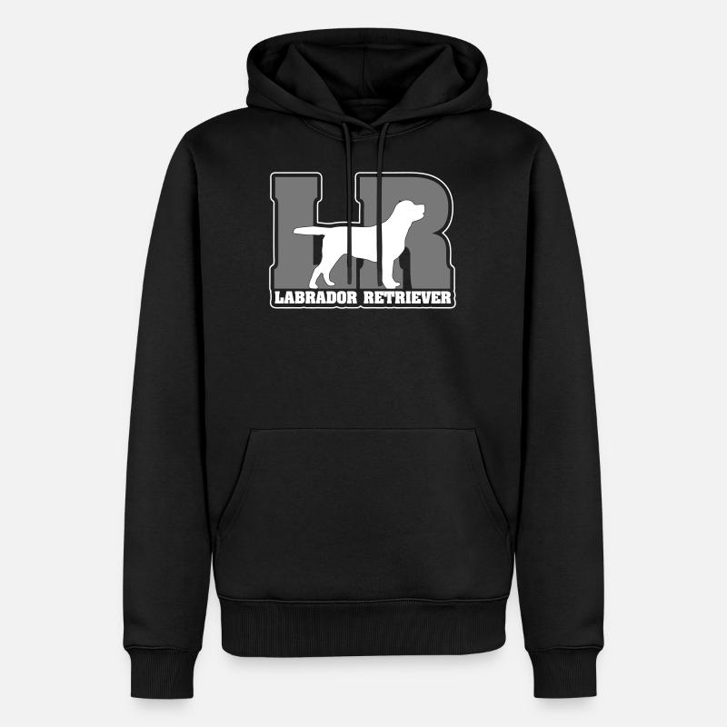 LABRADOR RETRIEVER LR - Sweat à capuche Premium bio Homme - noir