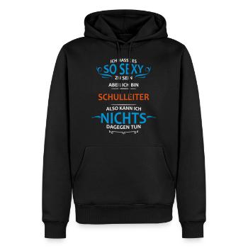 Schulleiter Beruf - Männer Premium Bio Hoodie - Schwarz - Vorne - Nico (187cm)