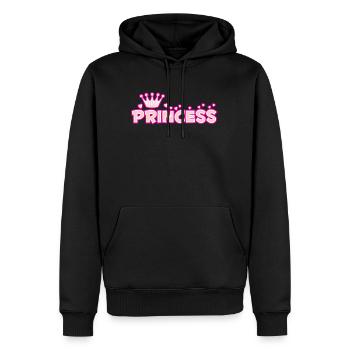 Princess - Männer Premium Bio Hoodie - Schwarz - Vorne - Nico (187cm)