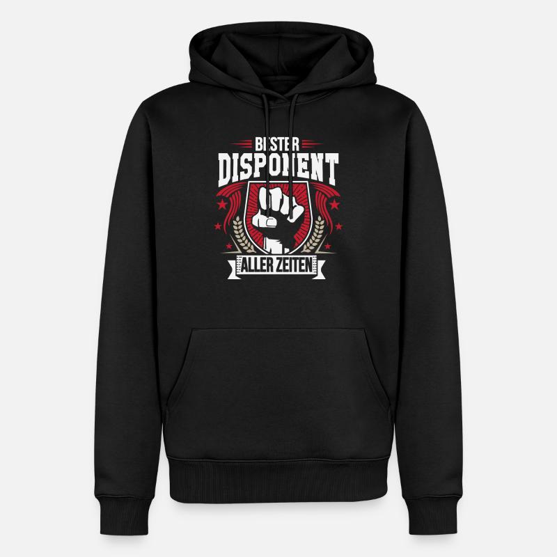 Bester Disponent aller zeiten - Männer Premium Bio Hoodie - Schwarz