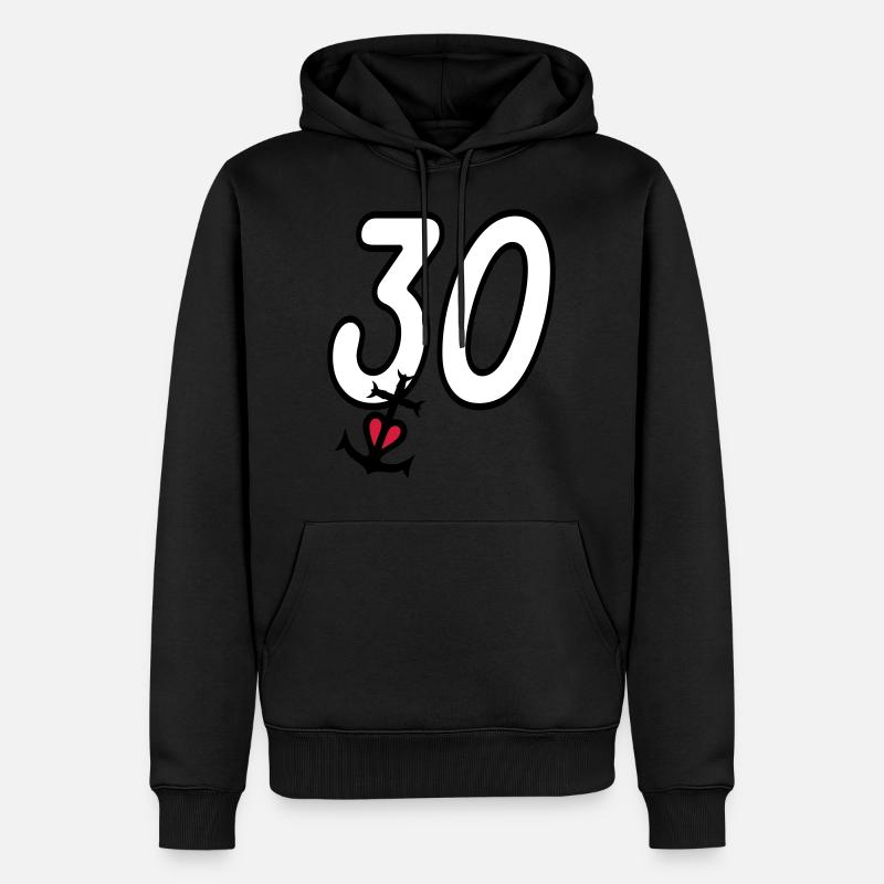 Gard croix camargaise - Sweat à capuche Premium bio Homme - noir